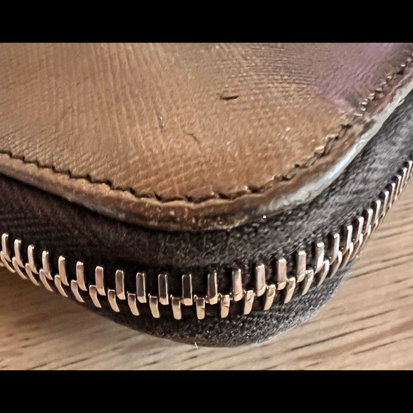 COPY - Prada Bronze Saffiano Leather Zip Around Wallet - Picture 6 of 13